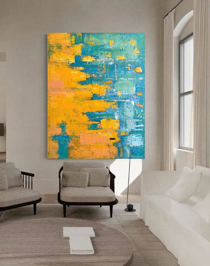 Wall Art Abstract Modern Impasto Scene