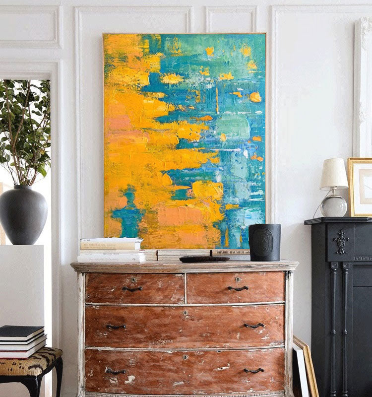 Wall Art Abstract Modern Impasto Scene
