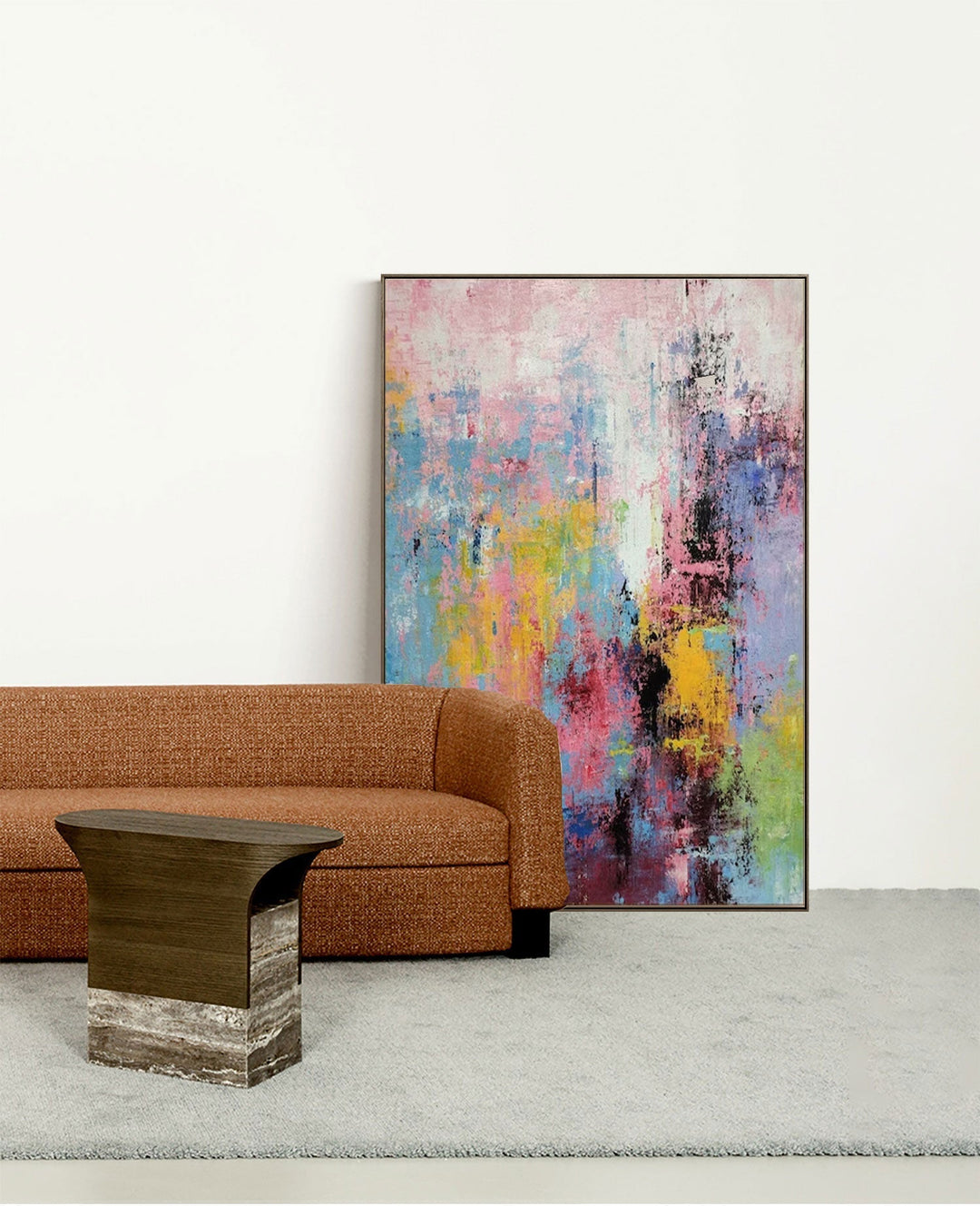 Wall Art Impasto Abstract Colorful Energetic