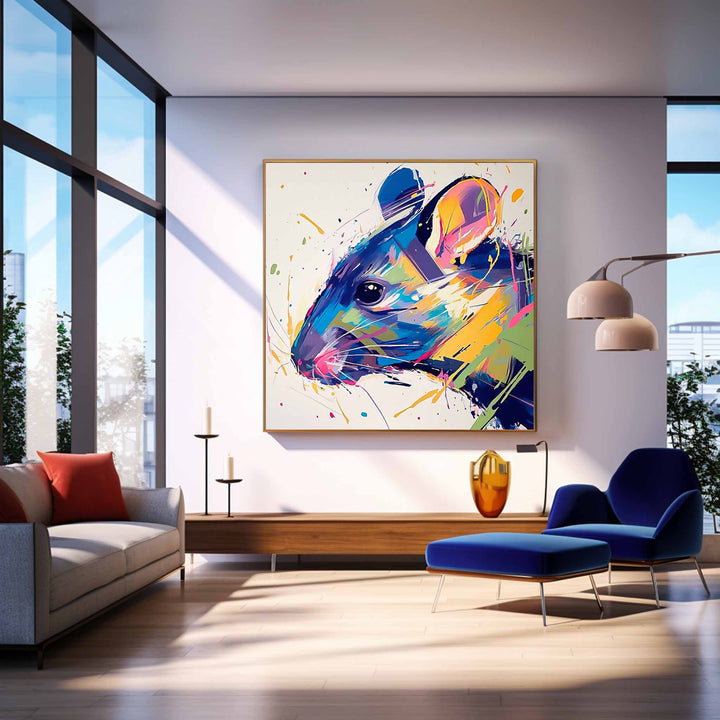 Wall Art Animal Luxury Playful Cute Vibrant