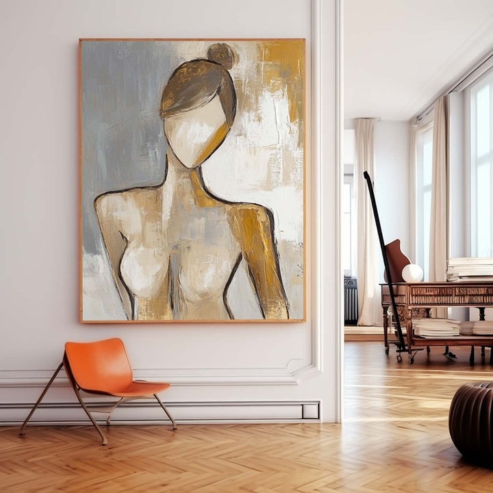 Wall Art People Minimalist Line Figure Artistic