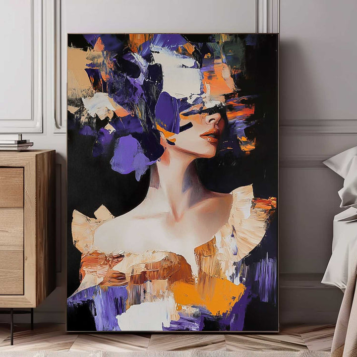 Wall Art People Impasto Portrait Dopamine Fashion
