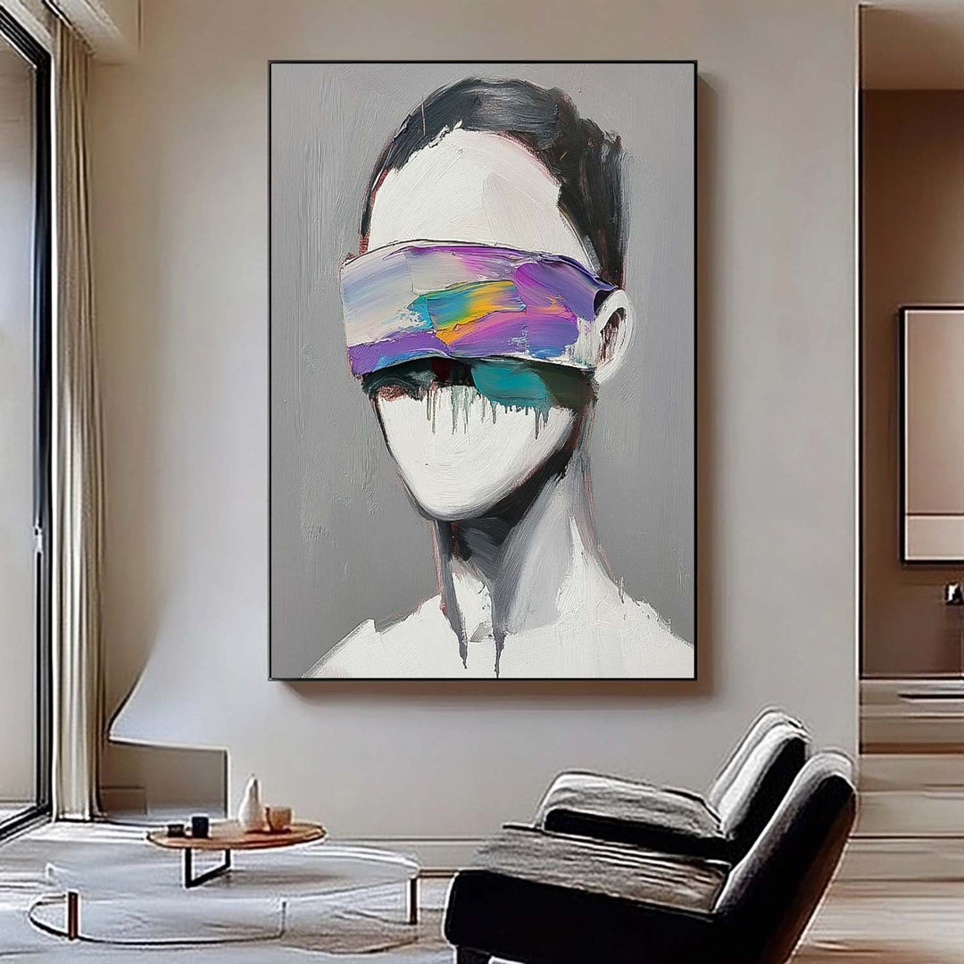 Wall Art People Scandinavian Minimalist Rainbow