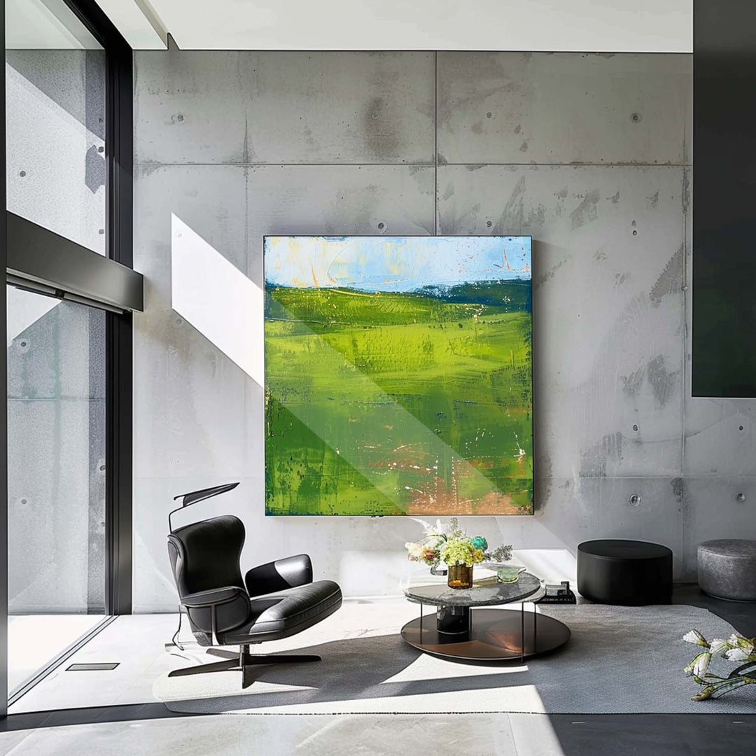 Wall Art Abstract Fresh Fresh Lake Impasto
